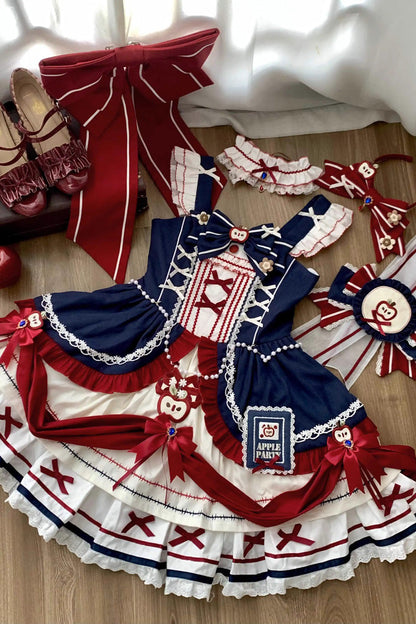 Lolita Dress - Witch Gina, Multi-Color, Printed, Sweet Style, Bow Detail - additional product view 5