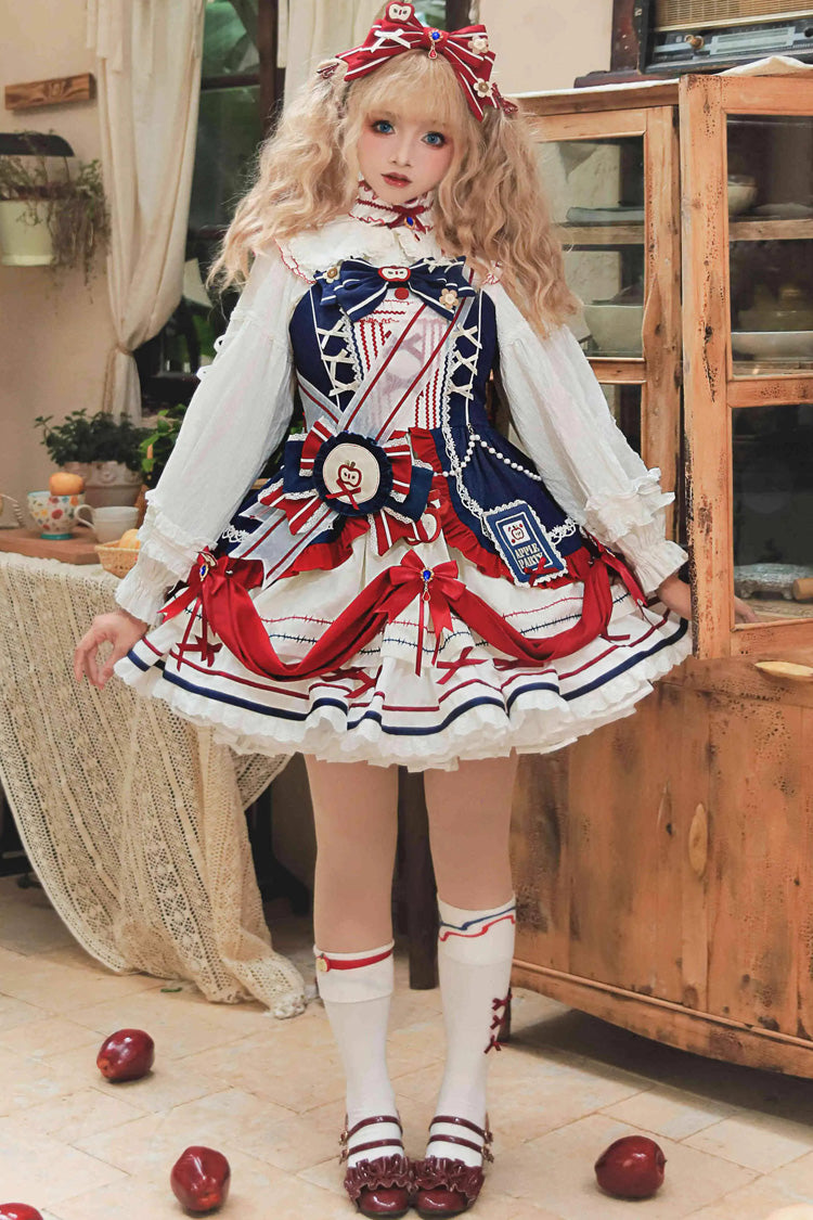 Lolita Dress - Witch Gina, Multi-Color, Printed, Sweet Style, Bow Detail - main product image