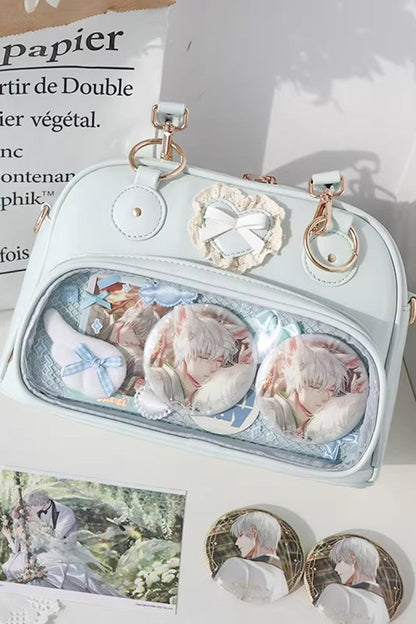 Lolita Itabag - Anime-style Transparent Bow, 5 Colors, Bow Detail, Sweet Style - additional product view 4