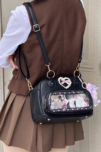 Lolita Itabag - Anime-style Transparent Bow, 5 Colors, Bow Detail, Sweet Style - additional product view 12