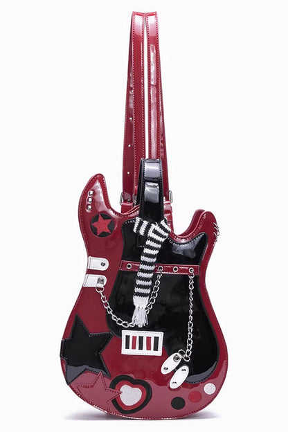 Lolita Itabag - Guitar Heart Creative, 4 Colors, Embroidered, Sweet Style - additional product view 4
