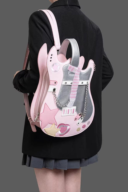 Lolita Itabag - Guitar Heart Creative, 4 Colors, Embroidered, Sweet Style - additional product view 13