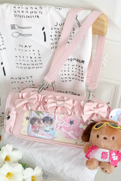Lolita Itabag - Heart-shaped Metal Decoration, 5 Colors, Bow Detail, Sweet Style - additional product view 3