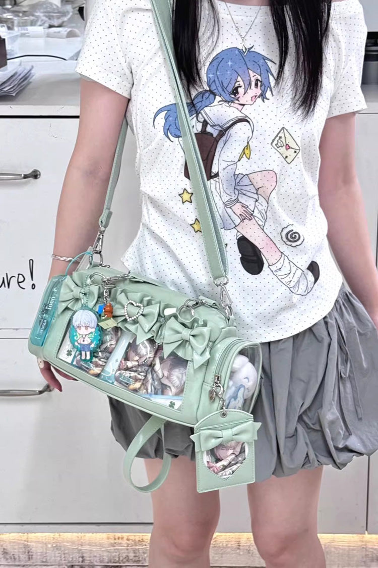 Lolita Itabag - Heart-shaped Metal Decoration, 5 Colors, Bow Detail, Sweet Style - additional product view 9