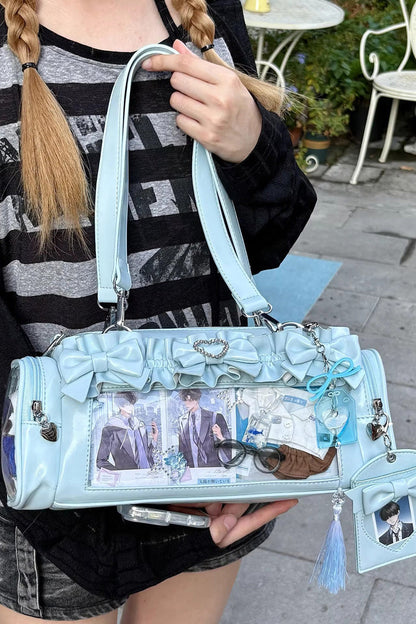 Lolita Itabag - Heart-shaped Metal Decoration, 5 Colors, Bow Detail, Sweet Style - additional product view 13