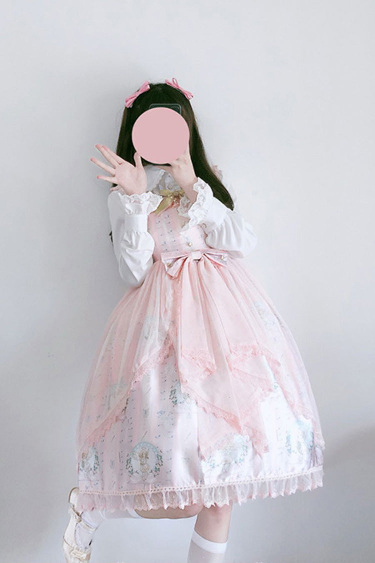 Lolita JSK Dress - Angel's Hymn, 2 Colors, Sweet Style, Bow Detail, Ruffled - additional product view 2
