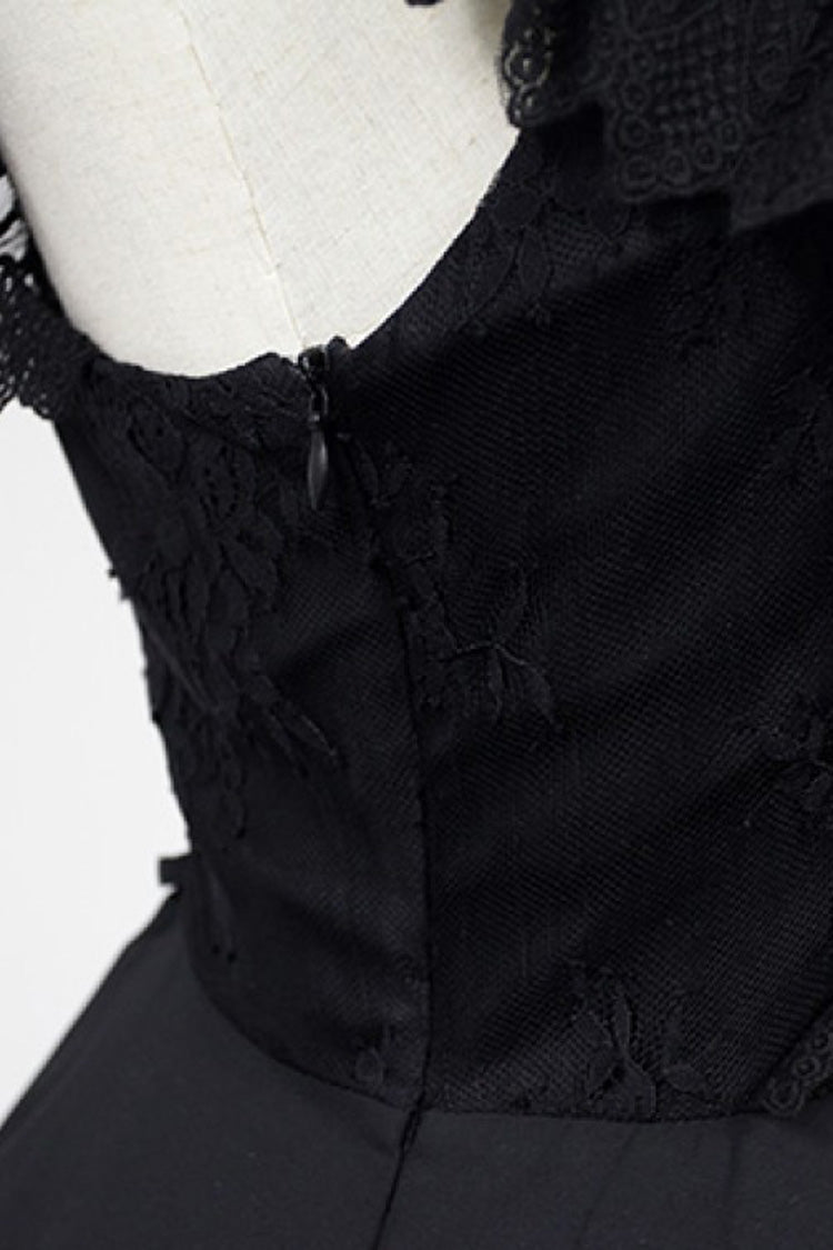 Lolita JSK Dress - Ballet Of The Dead, 2 Colors, Lace Trim, Embroidered, Layered - additional product view 10