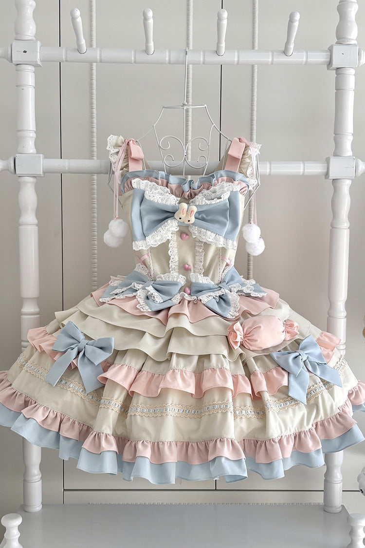 Lolita JSK Dress - Candied Pastry Crisp, 3 Colors, Ruffled, Layered, Sweet Style - additional product view 3