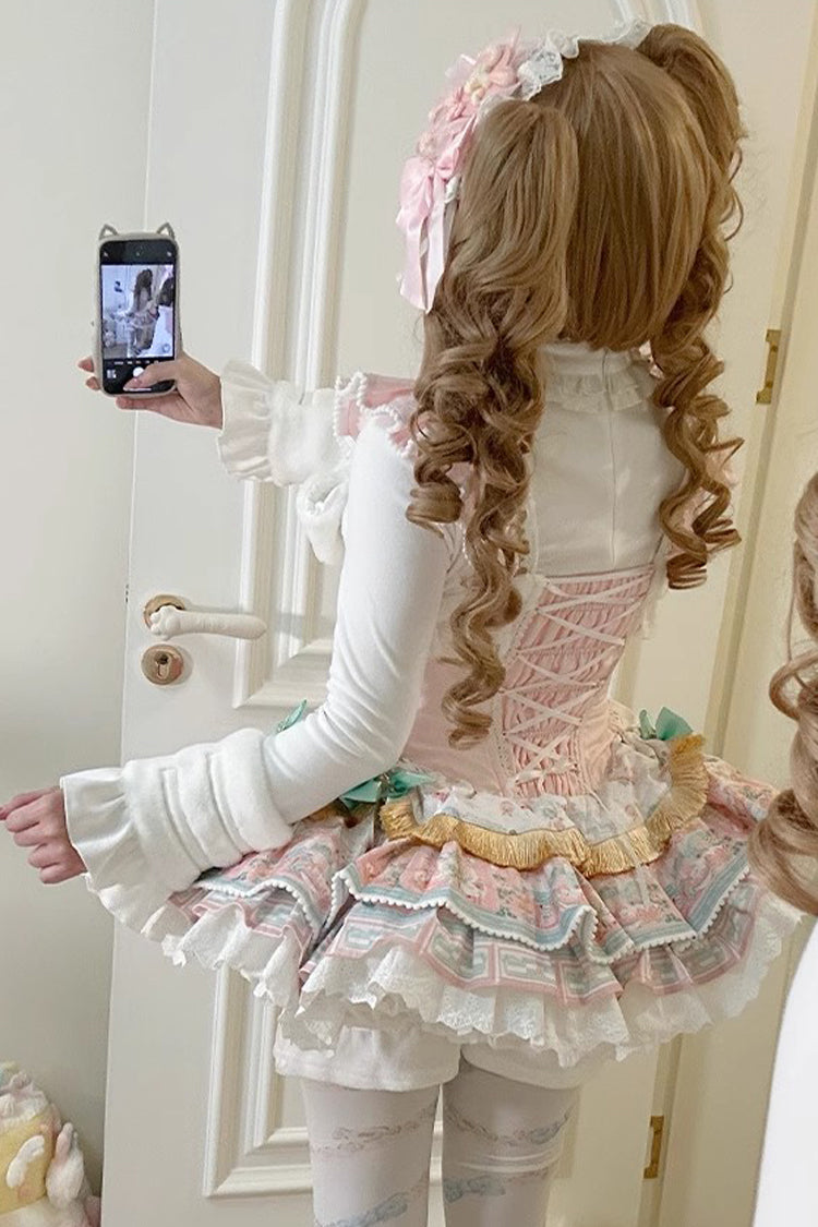 Lolita JSK Dress - Candy House, Pink, Lace-Up, Sweet Style, Ballet-Inspired Style - additional product view 7