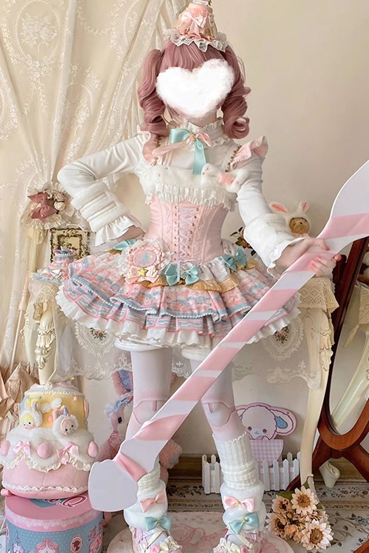 Lolita JSK Dress - Candy House, Pink, Lace-Up, Sweet Style, Ballet-Inspired Style - additional product view 10