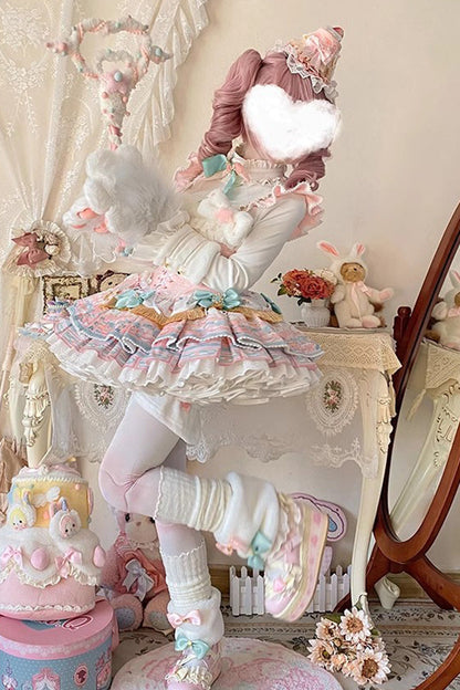 Lolita JSK Dress - Candy House, Pink, Lace-Up, Sweet Style, Ballet-Inspired Style - additional product view 11