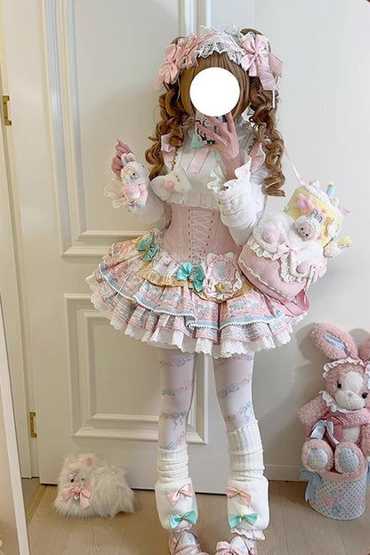 Lolita JSK Dress - Candy House, Pink, Lace-Up, Sweet Style, Ballet-Inspired Style - additional product view 12