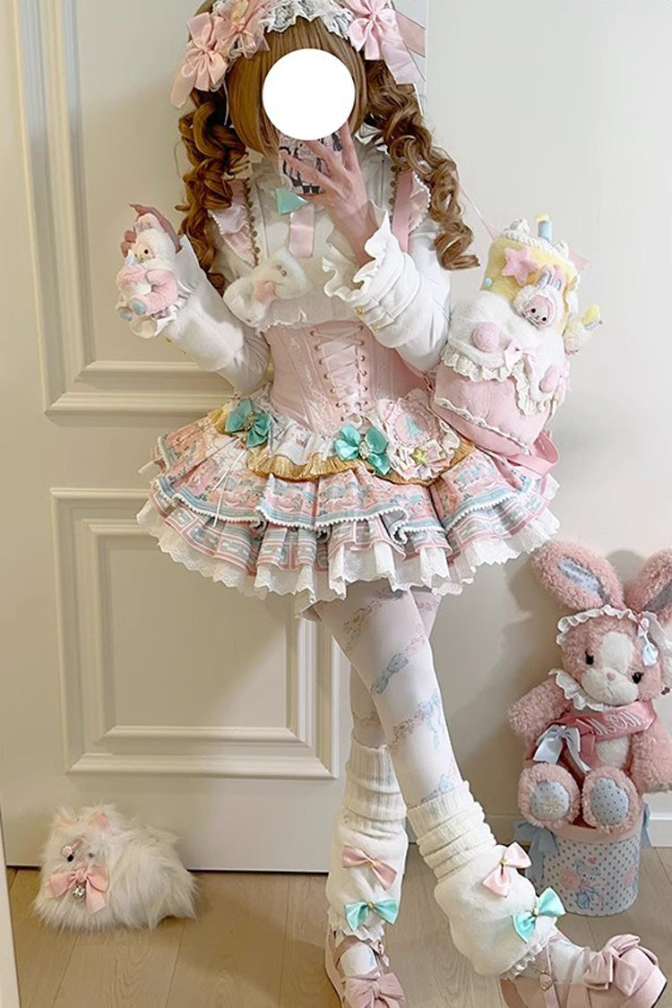 Lolita JSK Dress - Candy House, Pink, Lace-Up, Sweet Style, Ballet-Inspired Style - additional product view 13