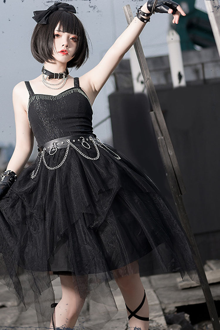 Lolita JSK Dress - Dark Praise Of The Black Crow, Black, Gothic Style, Punk Style - additional product view 4