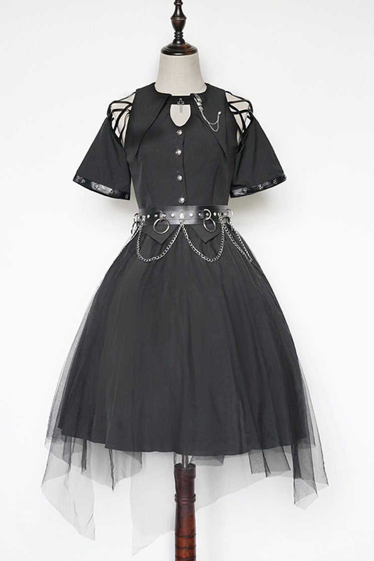 Lolita JSK Dress - Dark Praise Of The Black Crow, Black, Gothic Style, Punk Style - main product image