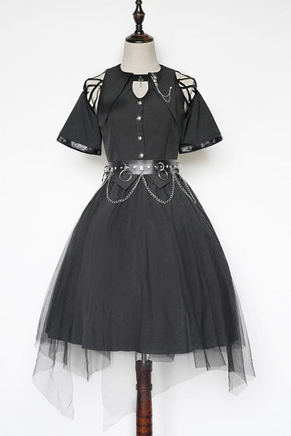 Lolita JSK Dress - Dark Praise Of The Black Crow, Black, Gothic Style, Punk Style - main product image