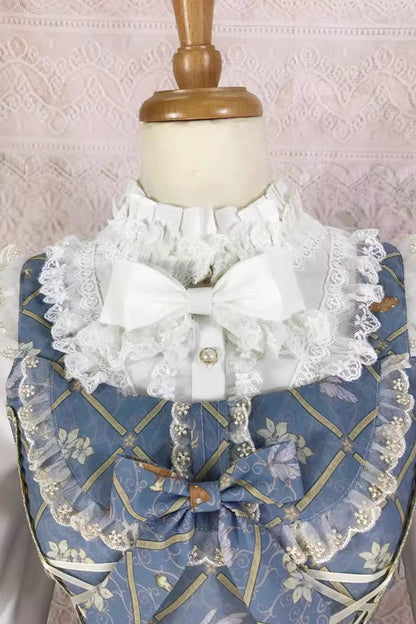 Lolita JSK Dress - Dream Elf Print, 6 Colors, Sweet Style, Bow Detail, Ruffled - additional product view 8
