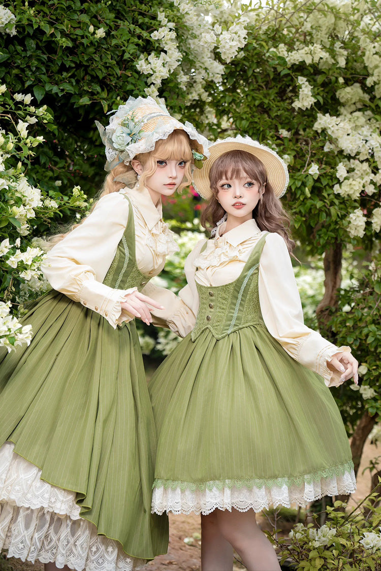 Lolita JSK Dress - Dreamlike Realm, 13 Colors, Ruffled, Printed, Embroidered - additional product view 3