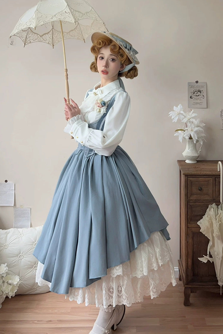 Lolita JSK Dress - Dreamlike Realm, 13 Colors, Ruffled, Printed, Embroidered - additional product view 10
