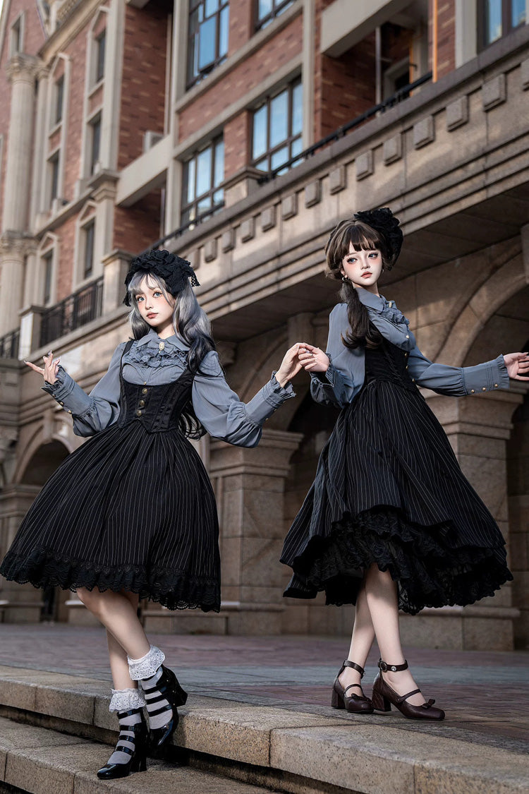 Lolita JSK Dress - Dreamlike Realm, 13 Colors, Ruffled, Printed, Embroidered - additional product view 14