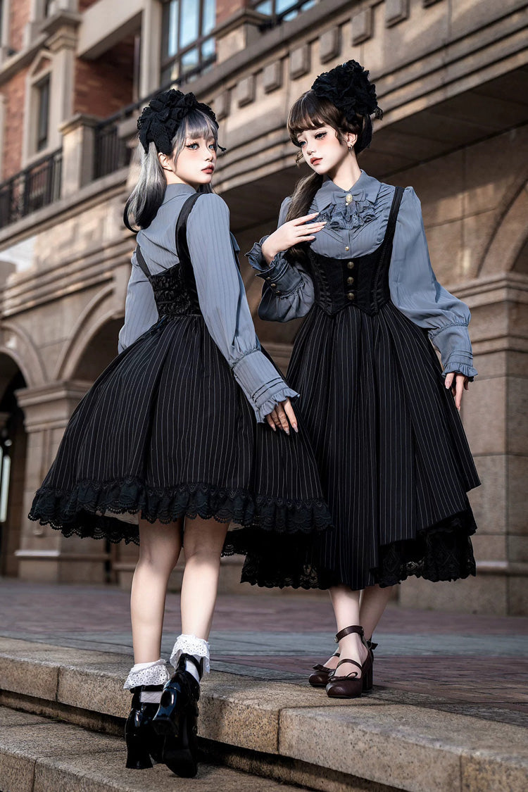 Lolita JSK Dress - Dreamlike Realm, 13 Colors, Ruffled, Printed, Embroidered - additional product view 15