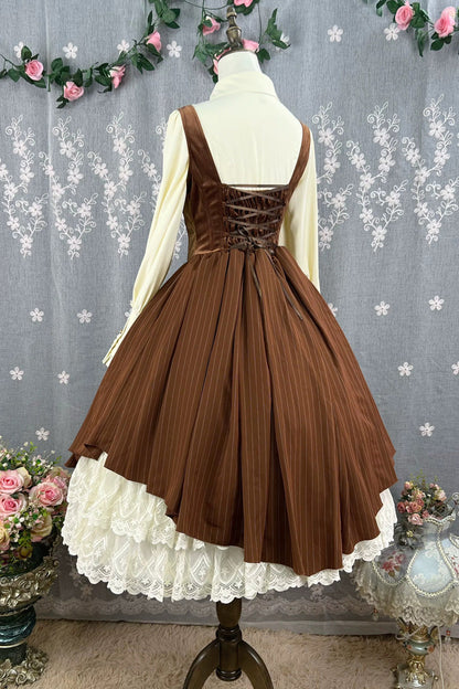 Lolita JSK Dress - Dreamlike Realm, 13 Colors, Ruffled, Printed, Embroidered - additional product view 22