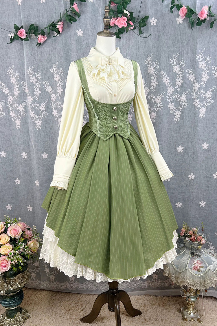 Lolita JSK Dress - Dreamlike Realm, 13 Colors, Ruffled, Printed, Embroidered - additional product view 24
