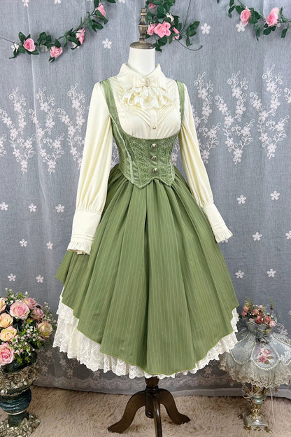 Lolita JSK Dress - Dreamlike Realm, 13 Colors, Ruffled, Printed, Embroidered - additional product view 24