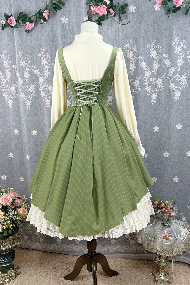 Lolita JSK Dress - Dreamlike Realm, 13 Colors, Ruffled, Printed, Embroidered - additional product view 25