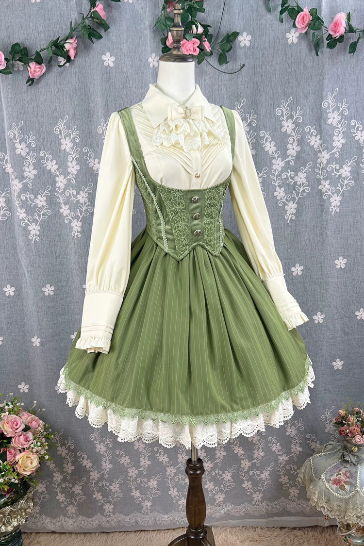 Lolita JSK Dress - Dreamlike Realm, 13 Colors, Ruffled, Printed, Embroidered - additional product view 26