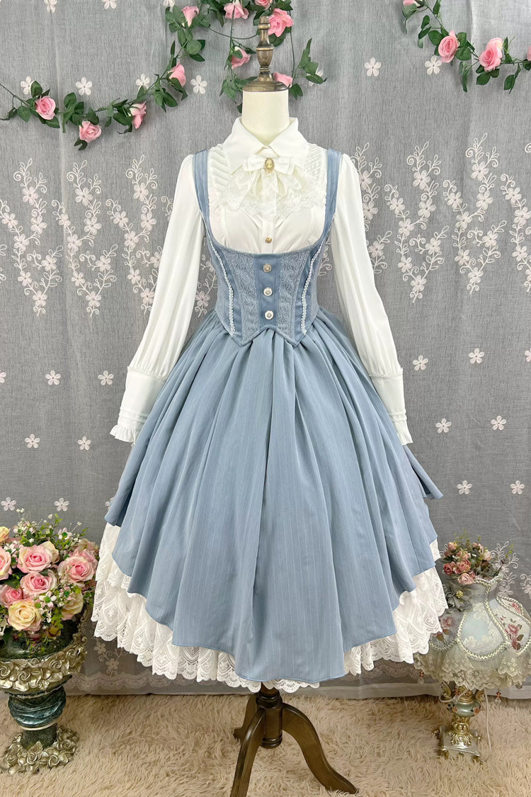 Lolita JSK Dress - Dreamlike Realm, 13 Colors, Ruffled, Printed, Embroidered - additional product view 27