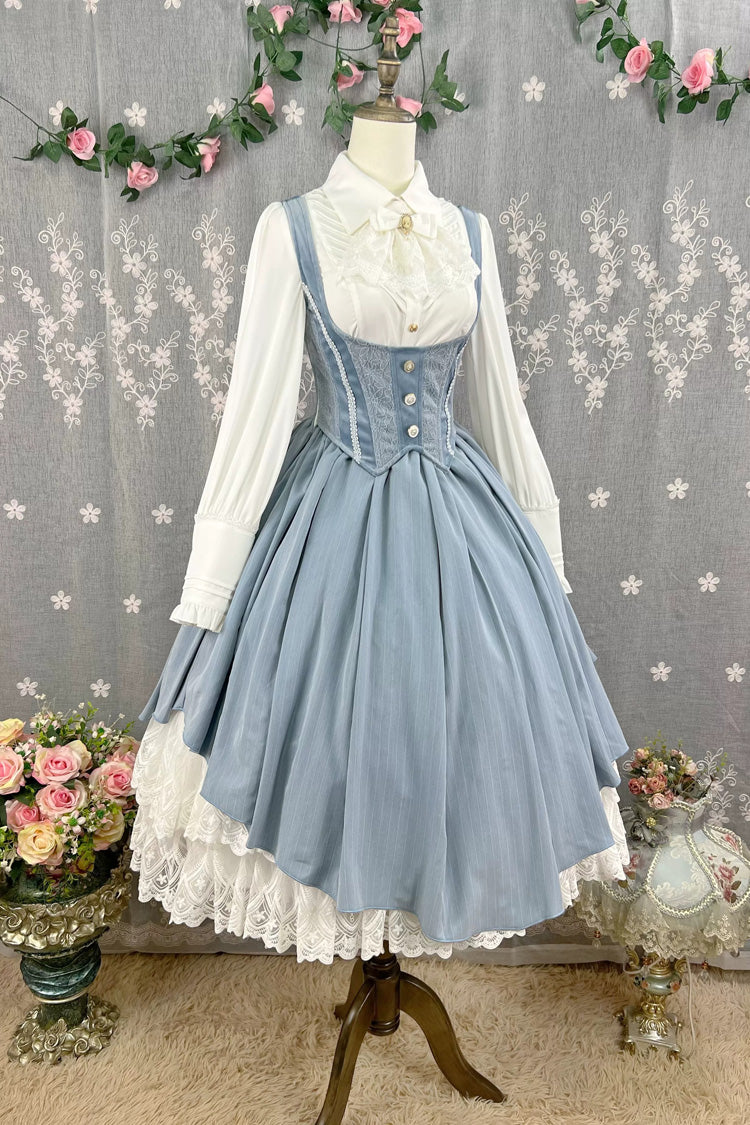 Lolita JSK Dress - Dreamlike Realm, 13 Colors, Ruffled, Printed, Embroidered - additional product view 28