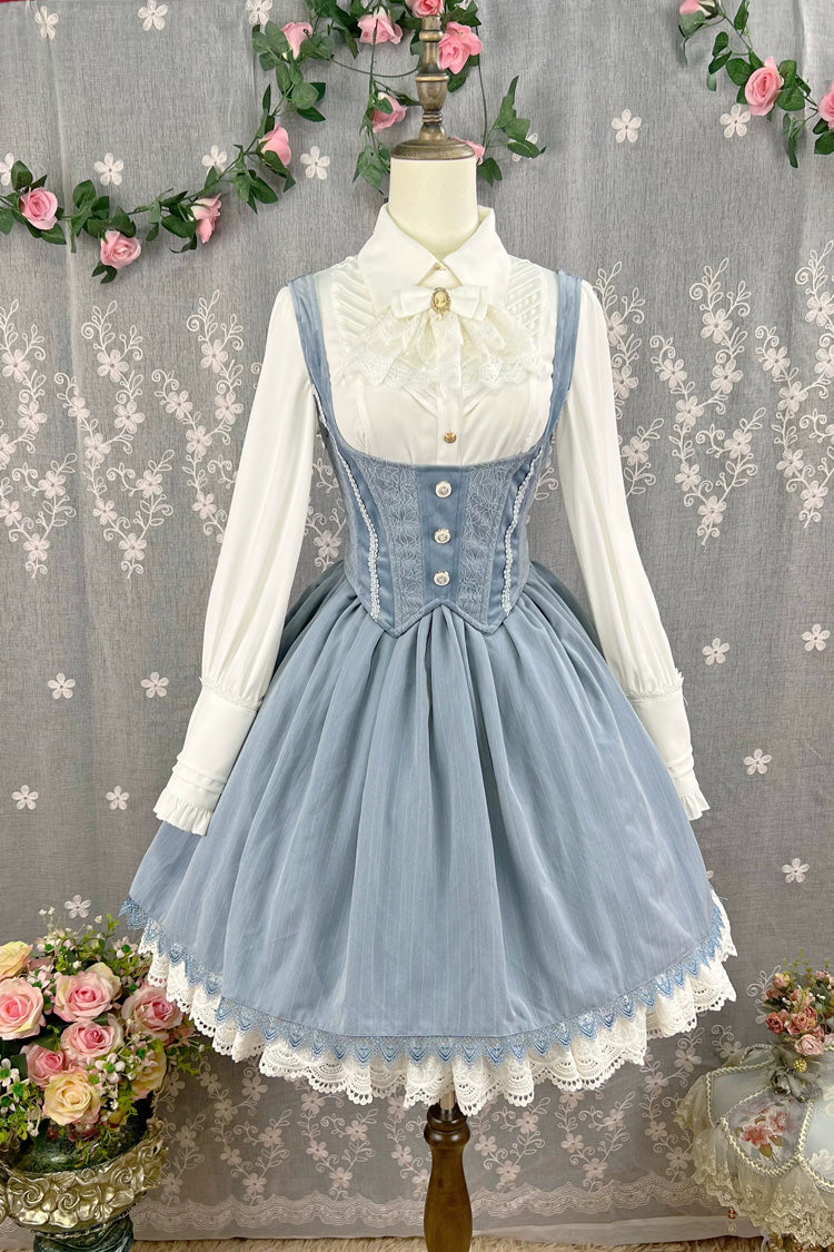 Lolita JSK Dress - Dreamlike Realm, 13 Colors, Ruffled, Printed, Embroidered - additional product view 30