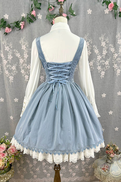 Lolita JSK Dress - Dreamlike Realm, 13 Colors, Ruffled, Printed, Embroidered - additional product view 31