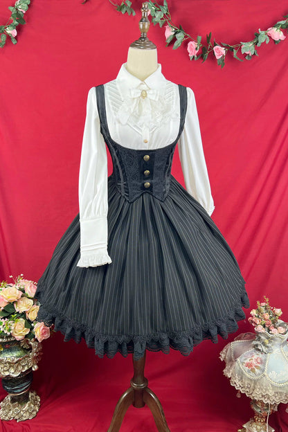 Lolita JSK Dress - Dreamlike Realm, 13 Colors, Ruffled, Printed, Embroidered - additional product view 34