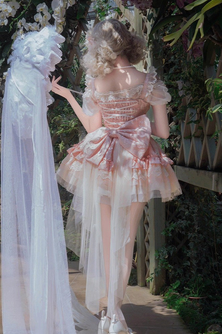 Lolita JSK Dress - Fleeting Light And Shallow Dream, Pink, Ballet-Inspired Style - additional product view 6