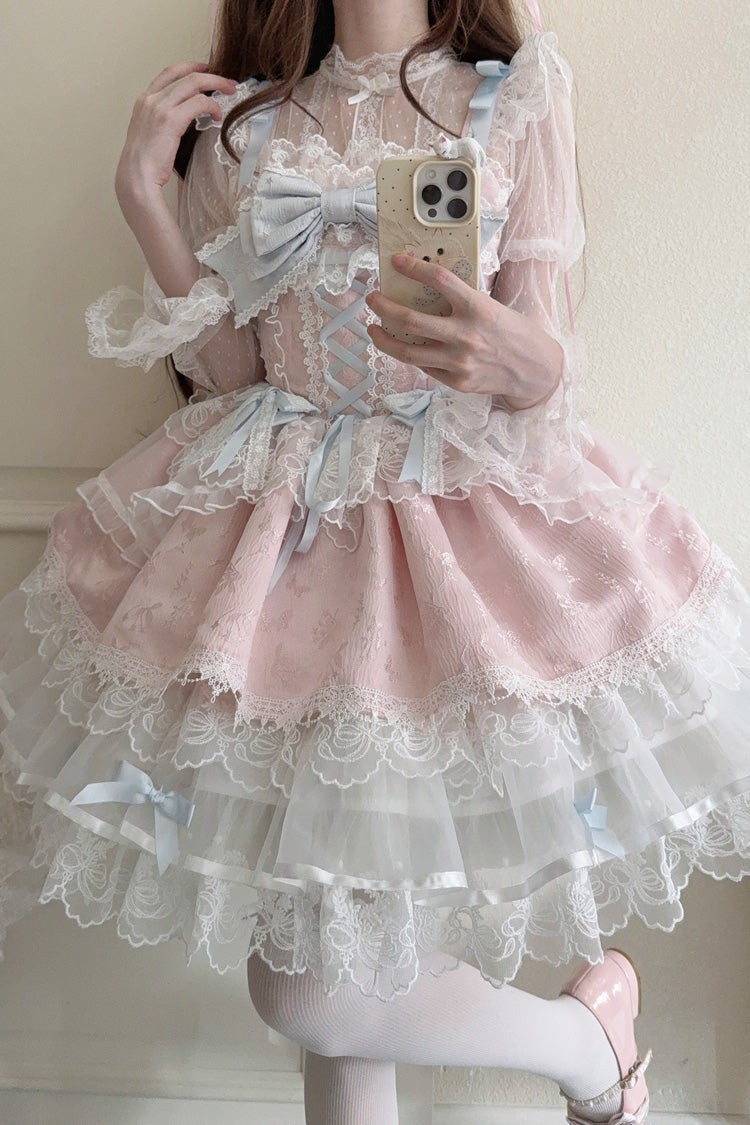Lolita JSK Dress - Fleishi Island, Pink, Ruffled, Layered, Sweet Style - additional product view 2