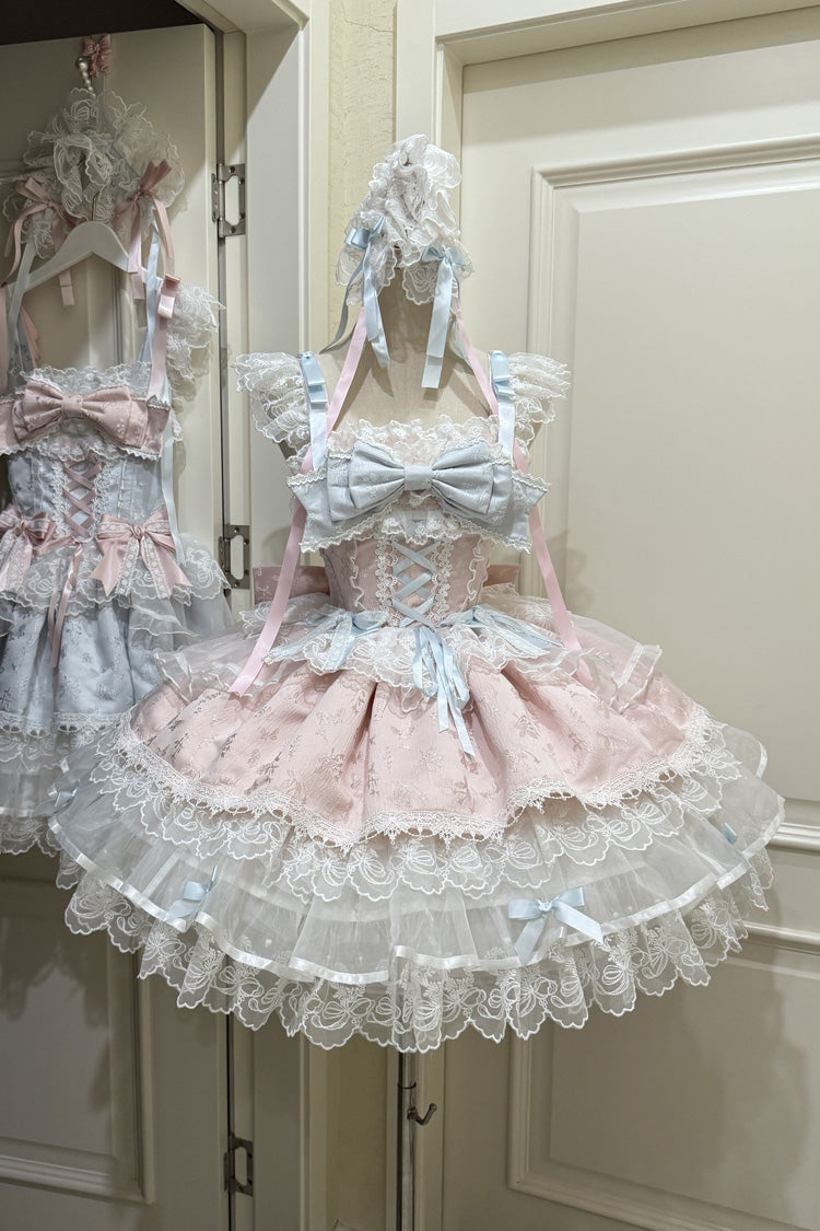 Lolita JSK Dress - Fleishi Island, Pink, Ruffled, Layered, Sweet Style - additional product view 3