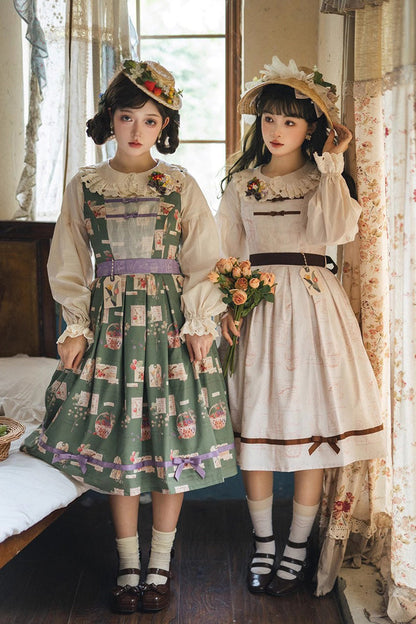 Lolita JSK Dress - Forest Illustrated Book, 3 Colors, Sweet Style, Printed - additional product view 4
