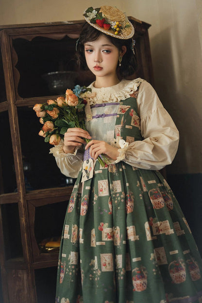 Lolita JSK Dress - Forest Illustrated Book, 3 Colors, Sweet Style, Printed - additional product view 7