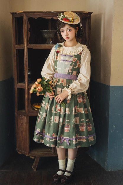 Lolita JSK Dress - Forest Illustrated Book, 3 Colors, Sweet Style, Printed - additional product view 12