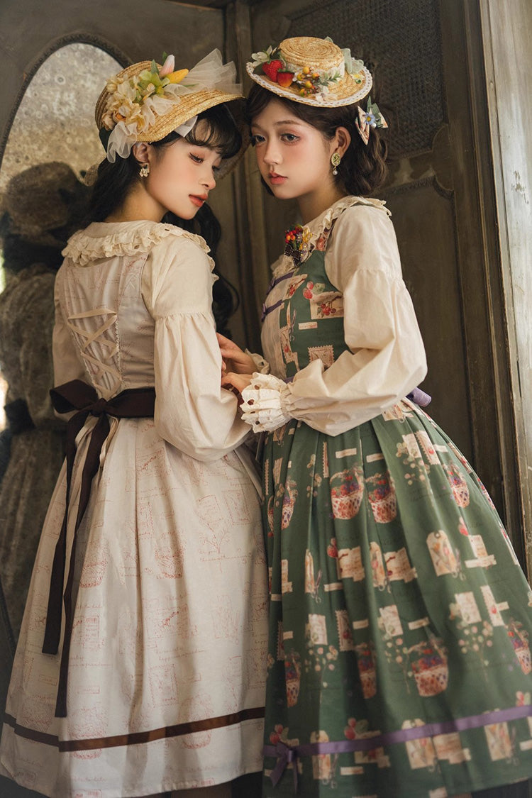 Lolita JSK Dress - Forest Illustrated Book, 3 Colors, Sweet Style, Printed - additional product view 15