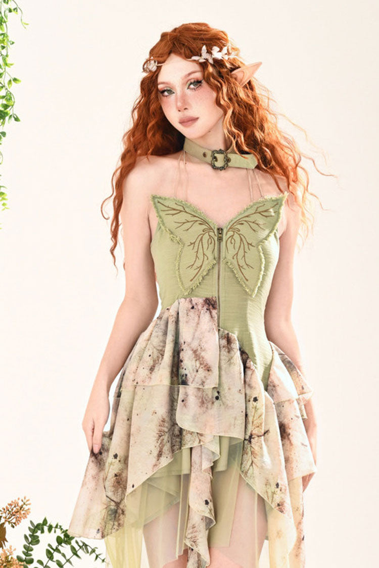 Lolita JSK Dress - Forest Wandering, Green, Sweet Style, Lace Trim, Embroidered - additional product view 2