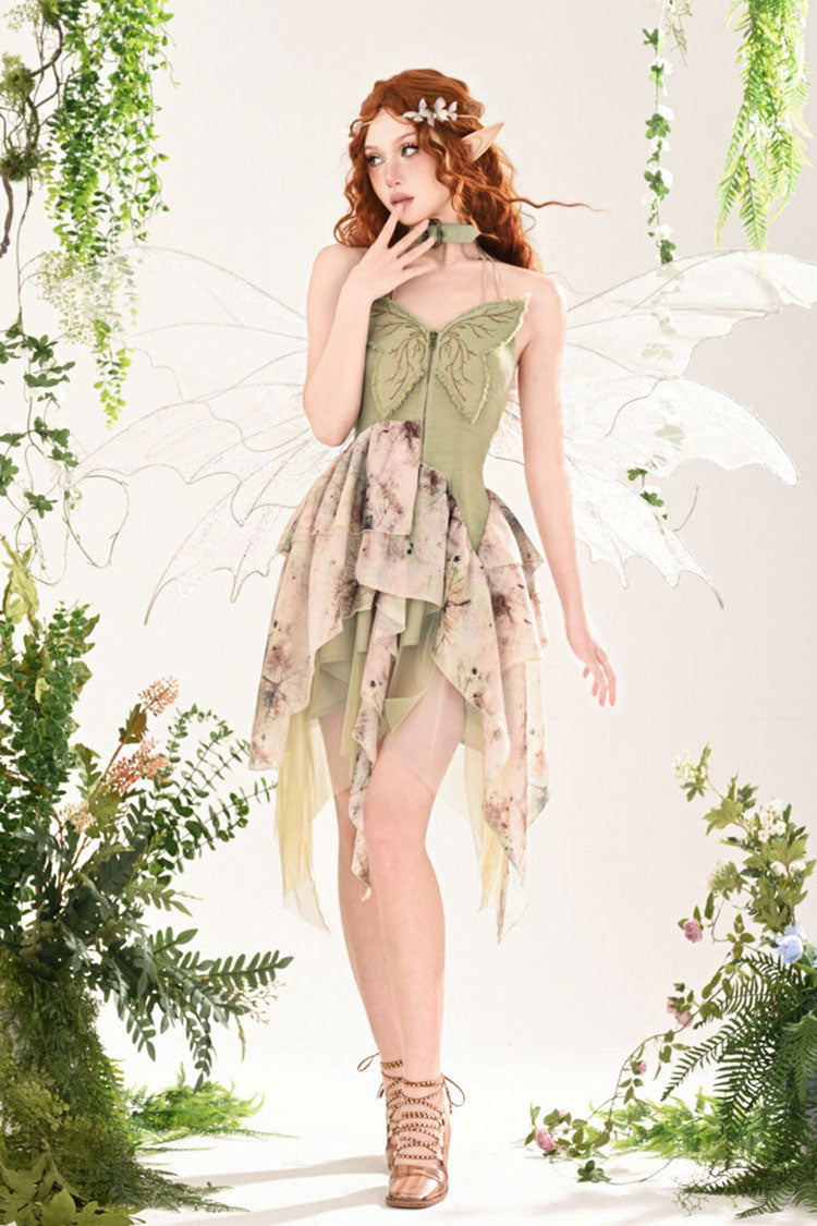 Lolita JSK Dress - Forest Wandering, Green, Sweet Style, Lace Trim, Embroidered - additional product view 8