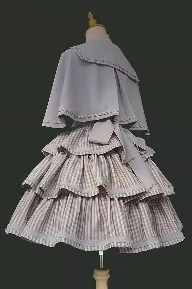 Lolita JSK Dress - From The Other Side, 2 Colors, Ruffled, Printed, Layered - additional product view 9