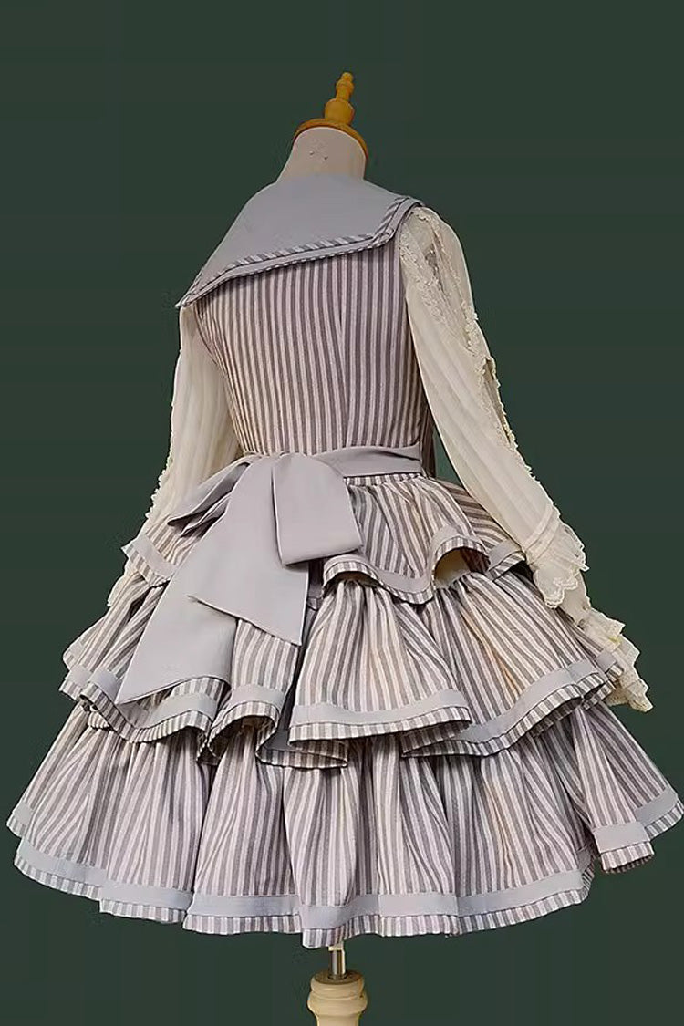 Lolita JSK Dress - From The Other Side, 2 Colors, Ruffled, Printed, Layered - additional product view 11