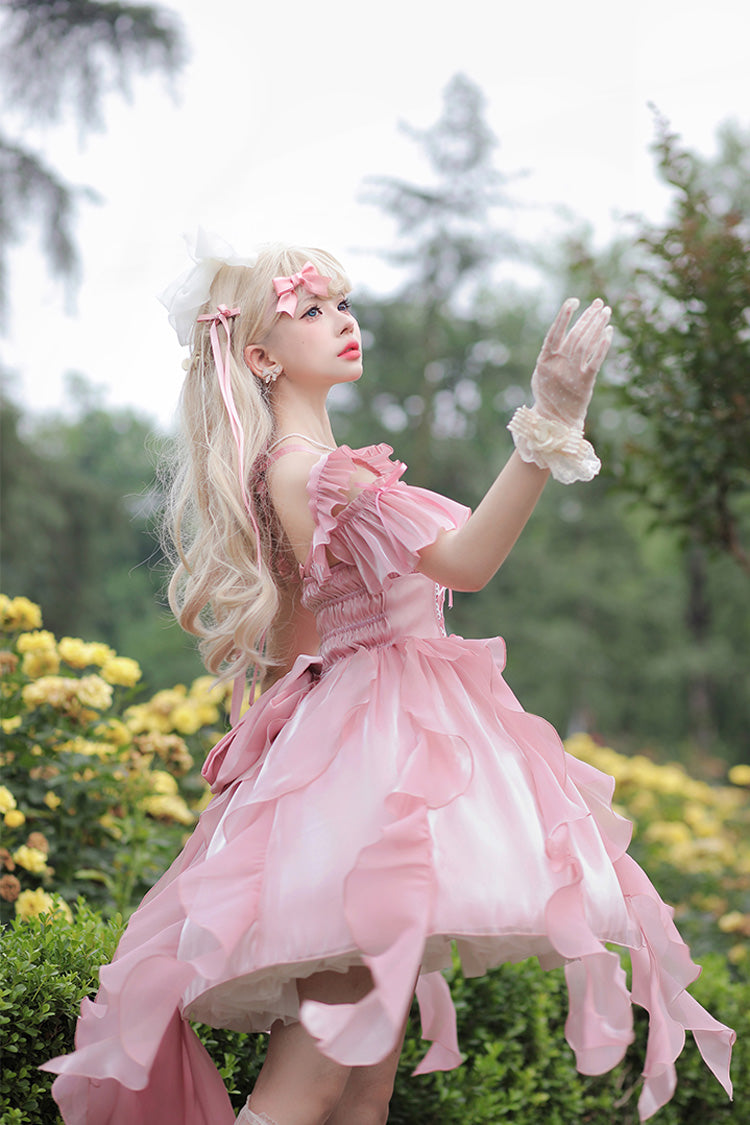 Lolita JSK Dress - Galaxy Prayer Corset Fishbone, Pink, Sweet Style - additional product view 6