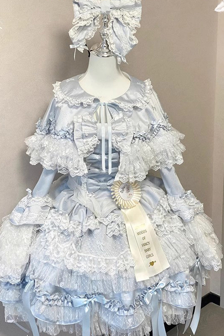 Lolita JSK Dress - Girl Doll, 2 Colors, Lace Trim, Ruffled, Layered - additional product view 9