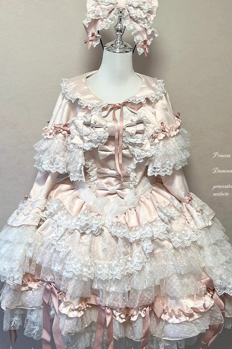 Lolita JSK Dress - Girl Doll, 2 Colors, Lace Trim, Ruffled, Layered - additional product view 10