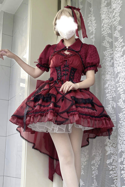 Lolita JSK Dress - Glaze Fantasy, 5 Colors, Ruffled, Embroidered, Sweet Style - additional product view 5